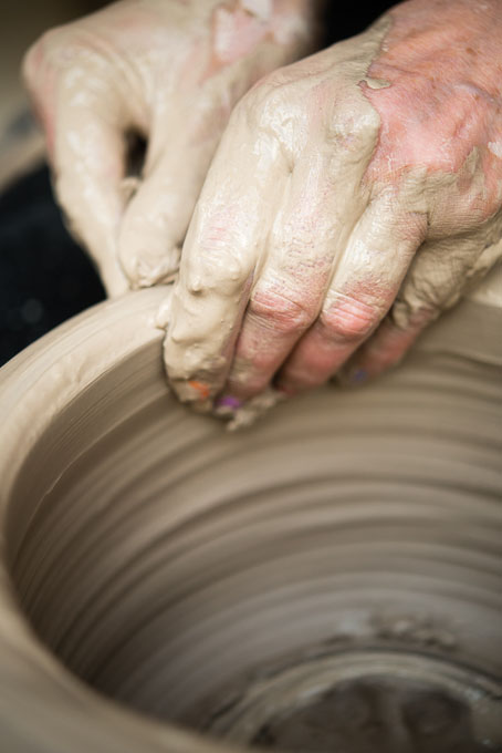 Sandy Brown in her studio 2016